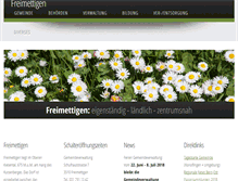 Tablet Screenshot of freimettigen.ch